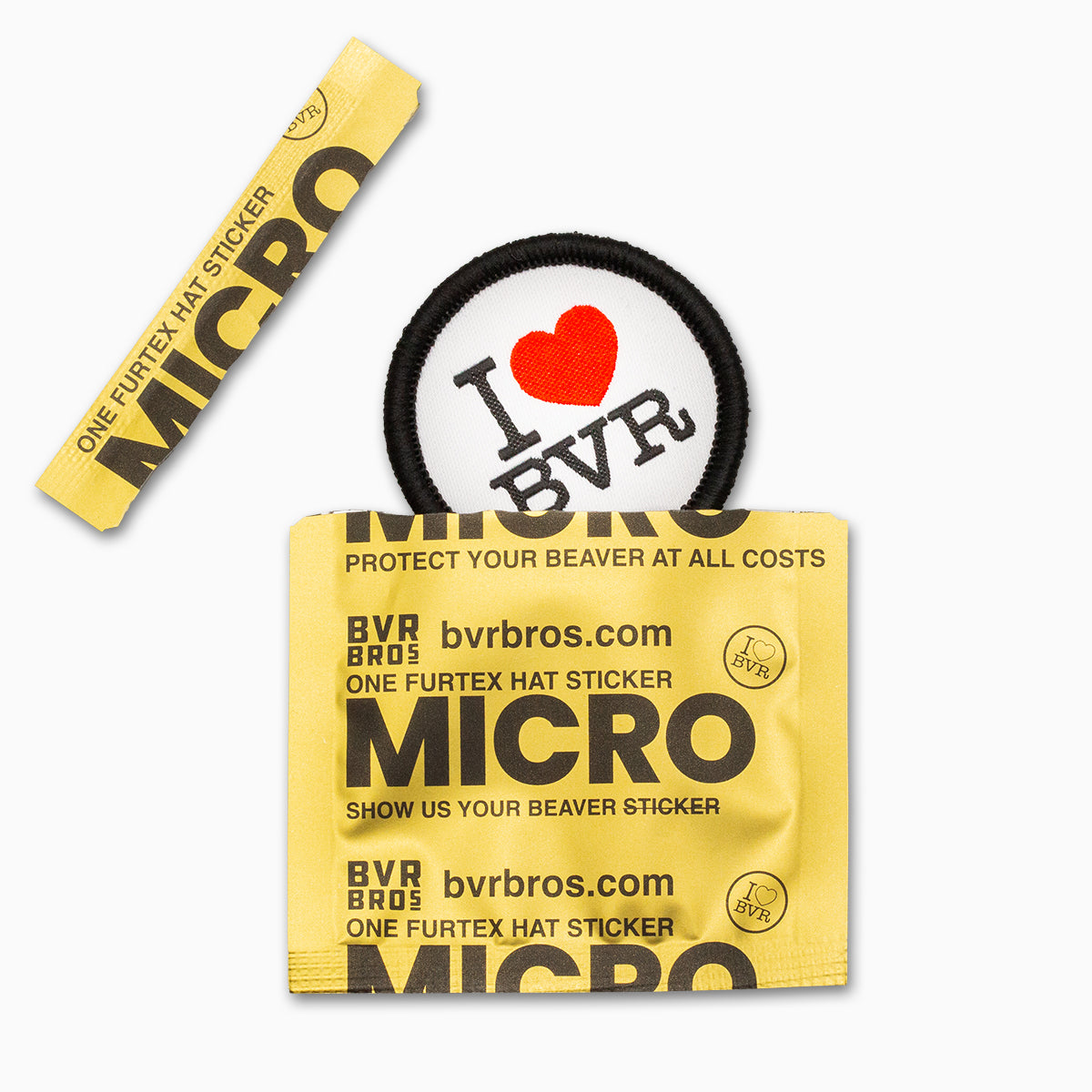 I ❤️ BVR Hat Sticker 3 Pack